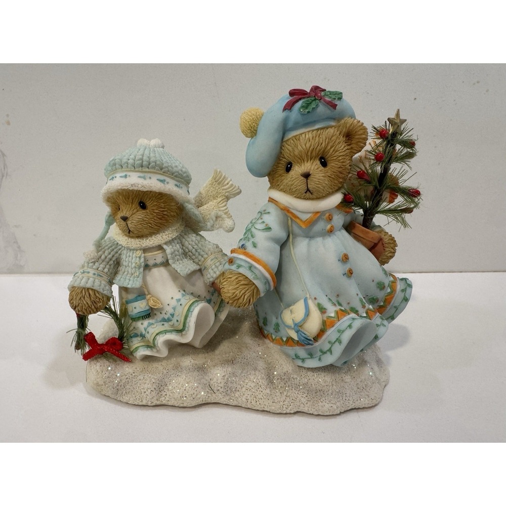 Cherished Teddies Selma and Ariana Winter Wonders, Faithful Friends 112390 CT14